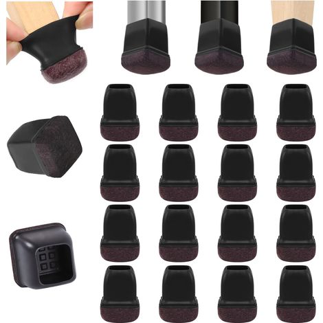 Couvre-Pieds de Chaise, protecteurs de Sol en Silicone pour Pieds de Chaise, Coussinets de Meubles pour Pieds de Table pour sols en Bois Dur(convient pour un diamètre de 25 à 35 mm) 16pcs (1/5)