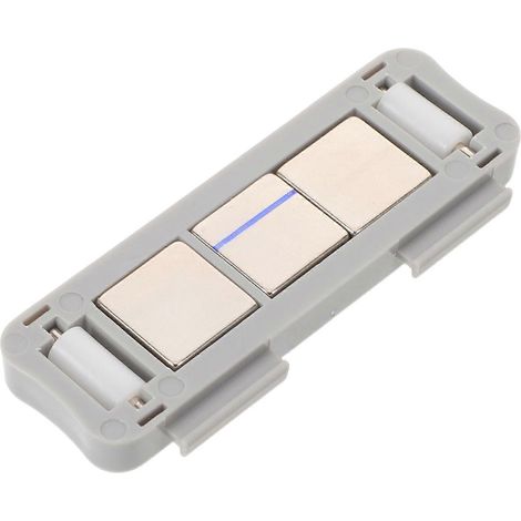 Poignée magnétique pour stores verticaux : Interrupteur magnétique pour volet roulant - Pièces de rechange pour stores - Accessoires de réparation - Argent (1/5)