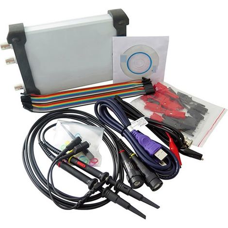 Analyseur logique numérique PC USB Signal oscilloscope et analyseur logique 2ch 20 m Analyseur 8 Bits de Bande passante Hz/S 8 Bits Oscilloscope (1/5)