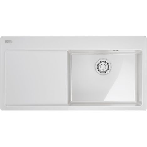 Evier Franke Mythos X Fraceram MYK611-XL - Blanc Uni - Egouttoir A gauche