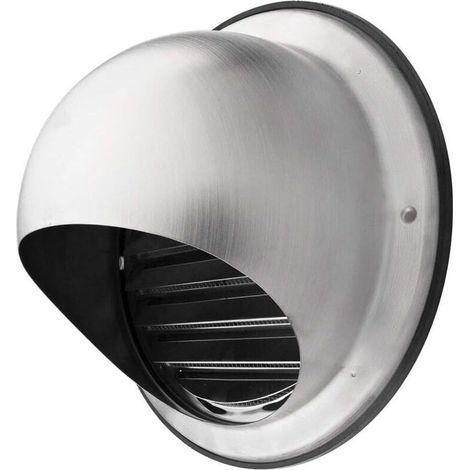 Grille Ventilation 120 mm Grille Aeration Inox Haute Qualité Grille Aération Extérieur Avec Moustiquaire Protège la Façade et Empêche l'entrée d'air Froid/Grille Inox-RAPANDA (1/5)