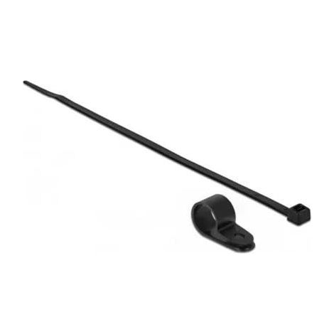 18872 - COLLIER DE FIXATION 15,8 MM AVEC SERRE-CÂBLE L 350 X L 4,8 NOIR DELOCK