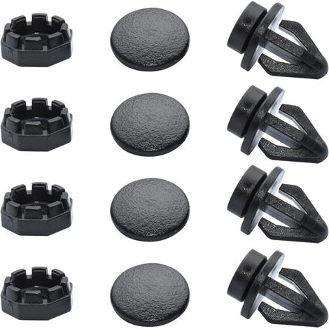 4 Pièces Fixation Clips À L'intérieur, Clip Fixation Pour Porte-Bagages Voiture, Clips Plastique Pour Pare-Chocs, Clip Voiture Universel, Rivet Plastique Trousse (1/5)