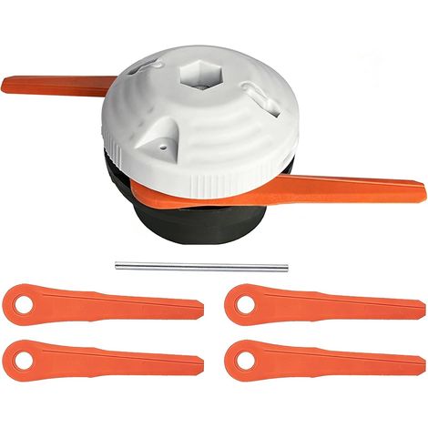 6-2 Tête pout STIHL FS38 FSA60R FSA86R FS40 FS50 Débroussailleuse, Tete Faucheuse FSA 60 R Coupe Bordure FS 38 Tête Debroussailleuse Accessoires, avec 4 Lames (1 PACK) (1/5)