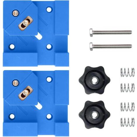 Lot de 2 pinces d'angle robustes à 90 degrés adaptées pour les menuiseries en bois et les armoires, les cadres de boîtes, les colliers de serrage carrés pour armoires (1/4)