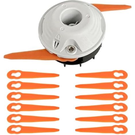 Polycut 2-2 Tête pour STIHL FSA45 Débroussailleuse Accessoires, Tête de fauche 4008 710 2102 avec 12 Lames