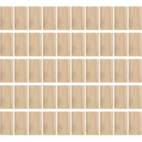 50 tenoni domino in legno di faggio 8 x 40 mm, tenoni sciolti, accessorio per la lavorazione del legno per il posizionamento