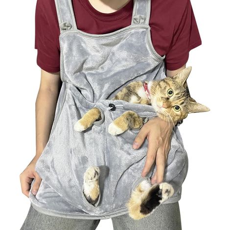 Verstellbarer Katzenschürzenriemen mit Löchern, Haustiertransportbox, Schlafsack, Haustiertransportbox, Katzentransportbox geeignet für Kleintiere. (1/5)