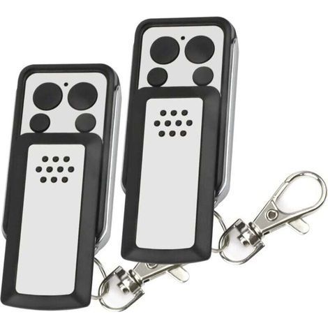 Télécommande – 2 boutons à bascule – Compatible avec la plupart des moteurs Avidsen, Gris, Autonomie de la pile : 2 ans – 114253 (1/4)