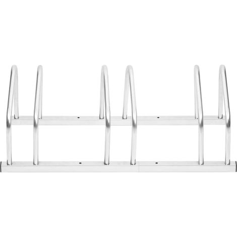 Maison Exclusive - Bicicletero para 3 bicicletas acero galvanizad