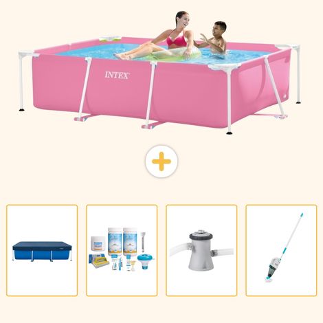 Intex Piscine Tubulaire Rectangulaire - 220x150x60 cm - 5-pièces SCB5 (1/5)