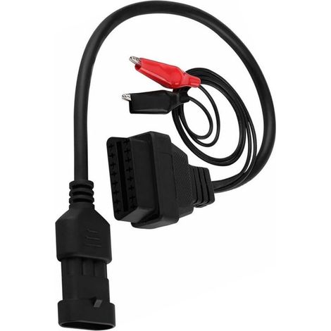 OBD2 3-Pin auf 16-Pin Adapterkabel – Kompatibel mit Fiat, Lancia, Alfa Romeo – Länge 35 cm – Kunststoff und Metall (1/5)