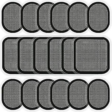 Gel pads de remplacement pour ceintures abdominales – Lot de 18 pads – Matériau sans latex – Auto-adhésifs pour maintien optimal (1/4)