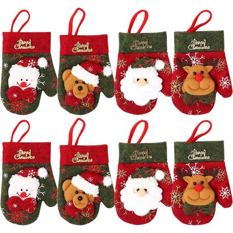 Weihnachtlicher Besteckhalter, 8-teiliger Schneemann-Besteckhalter, Christus