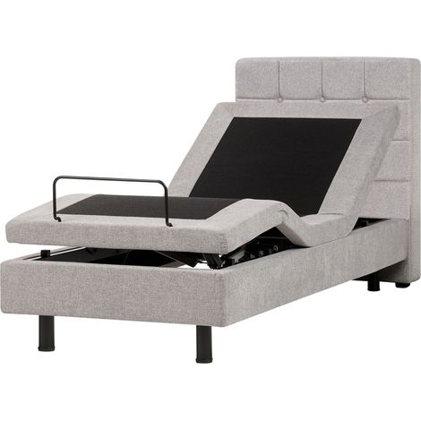 Adjustable Bed Fabric DUKE 80 x 200 cm (EU Small Single) Light Grey (1/5)
