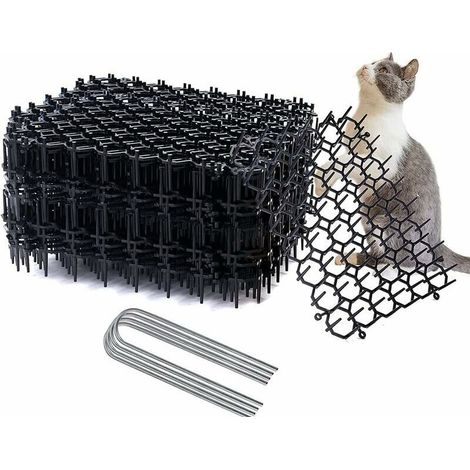 Cat netting, cat repellent mat, floral cat repellent netting, plastic cat bite-proof mat to repel animals (1/5)
