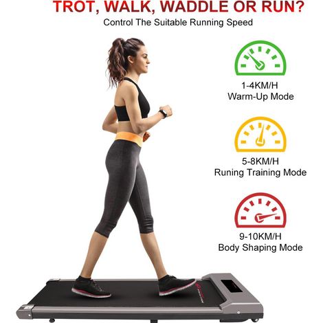 Tapis de course pliable 1,5 HP – Vitesse réglable 1-10 km/h – Système d'absorption des chocs – Charge max 120 kg – Dimensions 120x50x14 cm – Home Fitness Code (1/5)
