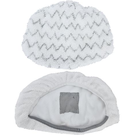 Lot de 2 lingettes de rechange détachables en microfibre pour balai vapeur Bissell 1940 (1/5)