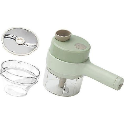 Mini hachoir électrique pour aliments, mini hachoir à ail électrique, petit robot culinaire portable pour ail, oignon, poivron, légumes et viande. (1/5)