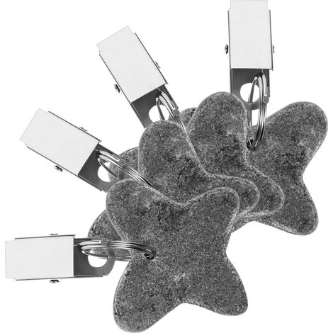 4pièces Poids pour Nappe Forme De avec Clip Métal Pinces Décoratives pour Nappe Extérieur Ou Intérieur Place (1/5)