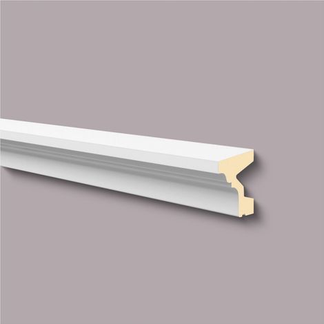 Alfeizar de ventana NMC FA10 DOMOSTYL Noel Marquet Moldura de fachada Marco para ventanas Perfil de fachada diseño atemporal clásico blanco 2 m (1/5)
