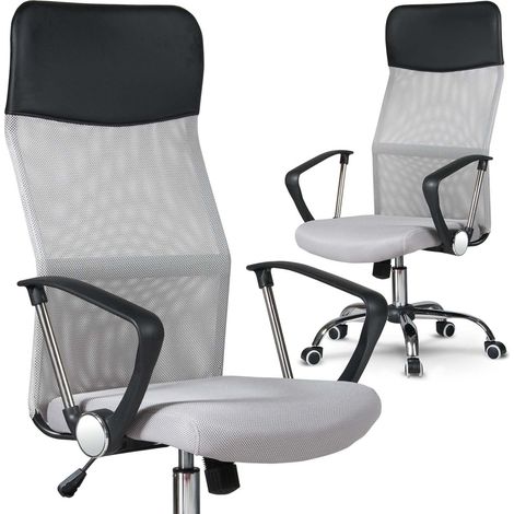 Office chair in micromesh Sofotel Sydney light grey (1/5)