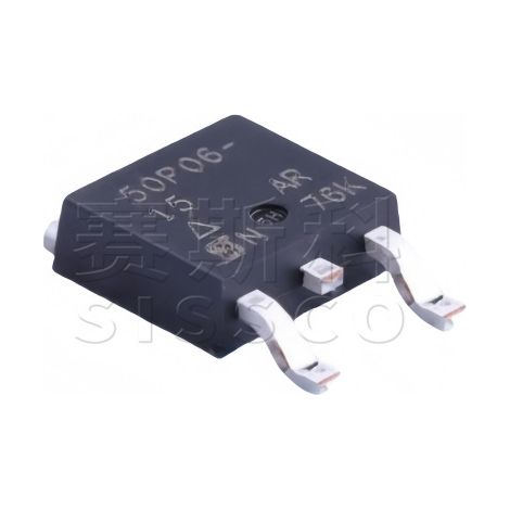 VISHAY Original SUD50P06-15-GE3 TO-252(DPAK) P-channel MOSFET, electronic component, sold in packs of 5.
