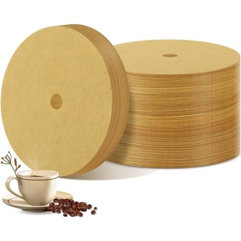 400 filtres à café pour percolateur, filtres de 9,5 cm (3,75 pouces) en papier naturel non blanchi, jetables. (1/5)