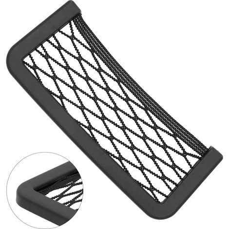 Organiseur universel filet pour voiture, rangement téléphone accessoires auto, petite pochette gadgets 14,5 x 8,9 x 1cm (1/5)
