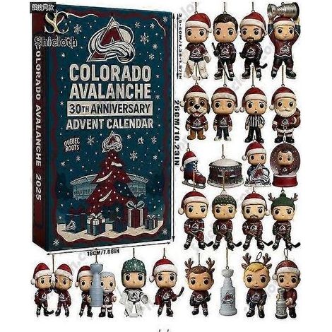Calendrier de l'Avent de Noël des Colorado Avalanche (NHL), boîte surprise (1/5)