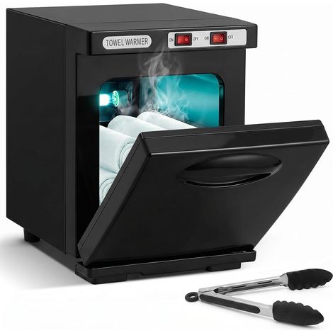 Chauffe-serviettes électrique 5 l avec stérilisation UV – Serviette chaude stérilisateur Cabinet pour spa, coiffeur et ménage, chauffage rapide à 176 °F, réduction de 99 % des germes, avec clips pour (1/5)