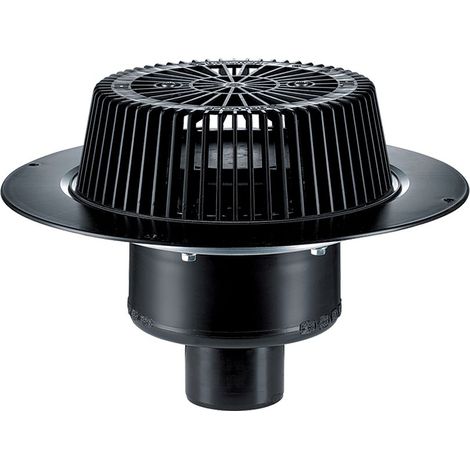 Dallmer SuperDrain Dachablauf 62, Schraubflansch, DN 70, PP, 671233 (1/2)