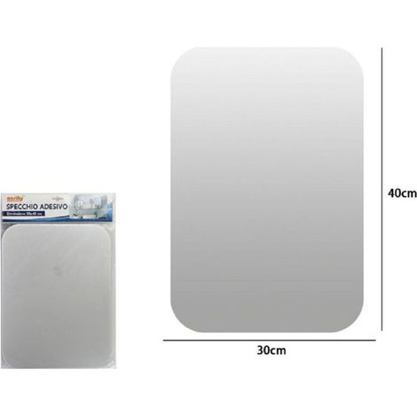 Sticker Miroir Rectangulaire Home Décor Sticker Mural 30x40cm (1/2)