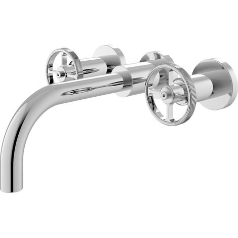 Nuie Revolution Wall Mounted Basin Mixer Tap - Chrome (1/5)