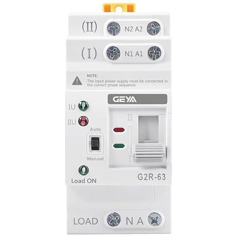 Mini Transfer Switch DIN Rail (2P 63A) (1/5)