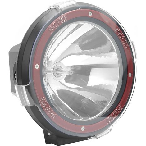 Jeffergarden Projecteur de toit avant HID 7 pouces, lampe de recherche, modification de véhicule, 12-24 V, 55 W, anneau rouge (1/5)