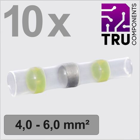 TRU COMPONENTS TC-13448520 Prolongateur avec gaine thermorétractable 4.0 mm² 6.0 mm² entièrement iso