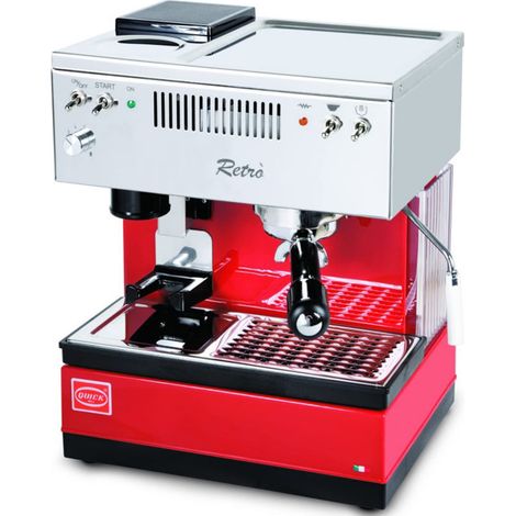 QUICK MILL Quic kmill modèle 0835 Rétro Porte-filtre Machine à expresso Rouge (0835N-O-L-RO)