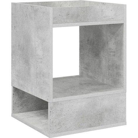 Maison Exclusive - Tavolino Grigio cemento 40 x 40 x 56 cm Legno multistrato