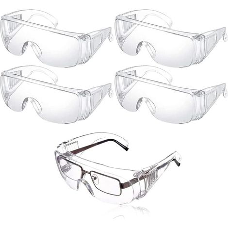 Lunettes de sécurité anti-poussière et anti-gouttelettes, transparentes et anti-buée, pour une utilisation quotidienne, le bricolage, le laboratoire, le soudage et le meulage. (1/5)