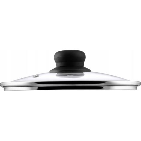 KADAX Couvercle en Verre pour Poeles et Casseroles, Couvercle Résistant à la Chaleur avec Poignée en Plastique pour une Cuisine Facile et Sûre (28 cm) (1/2)