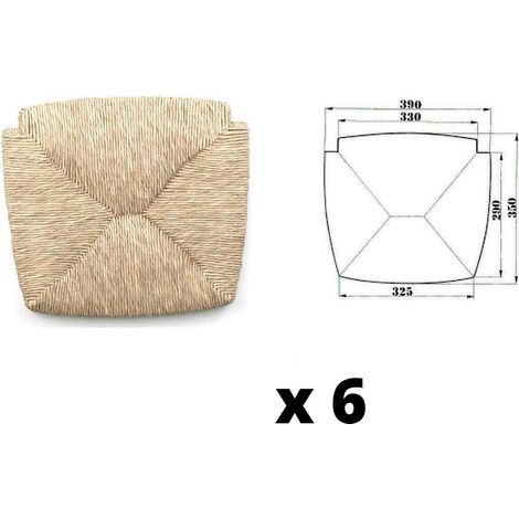 Set 6 asientos de repuesto en paja para silla modelo Venezia (1/4)