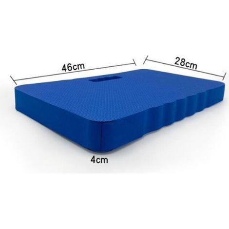 Tapis A Genoux - EVA - 45 x 28 x 4 cm - Pour Jardinage Garage Méditation - Bleu (1/4)