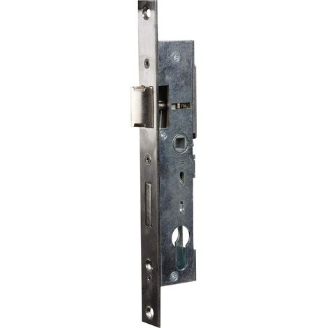 Serrure à encastrer pour Porte d’Entrée ou de Service en PVC, menuiserie métallique. Entraxe 70 mm, Axe 21 mm, Argent (1/3)