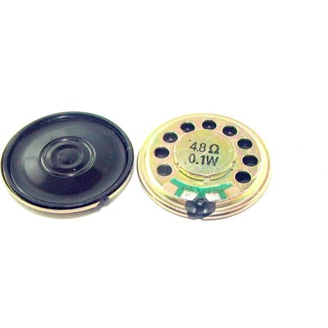 Haut-parleur 0,1 W 4,8 ohms à membrane plastique basse fréquence