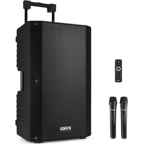 altavoz bluetooth portátil negro - VSA700 - monacor -