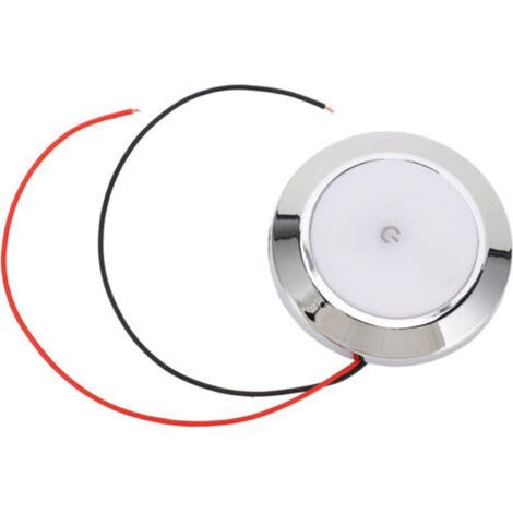 Plafonnier intérieur LED en forme de dme pour camping-car, 2.8 pouces, DC 12V, avec interrupteur tactile marche/arrêt, pour Yachts de camping-car (1/4)