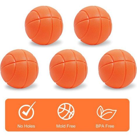 Panier De Basket Pour Baignoire - Ventouse Puissante - Pour Enfants 1 À 3 Ans - 5 Balles Incluses (1/5)