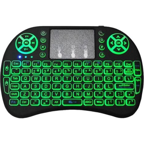 Couleur AAA du clavier hébreu Clavier sans fil i8 2.4GHz avec pavé tactile Air Mouse, télécommande pour Android TV BOX T9 X96 Max, (1/4)