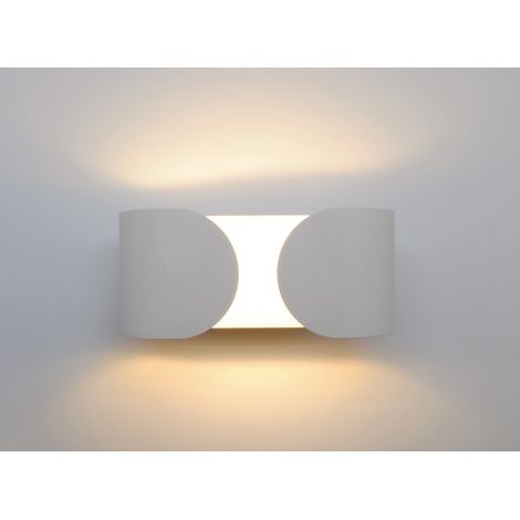 Aplique LED de Pared Interior 6W Blanco Aluminio – Luz Cálida 3000K